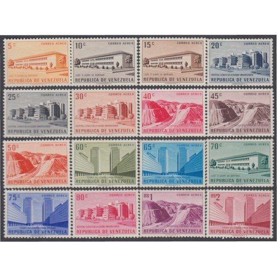 Venezuela A- 590/05 1956 Serie antigua sitios y monumentos MNH Venezuela A- 590/05 1956 Serie antigua sitios y monumentos MNH