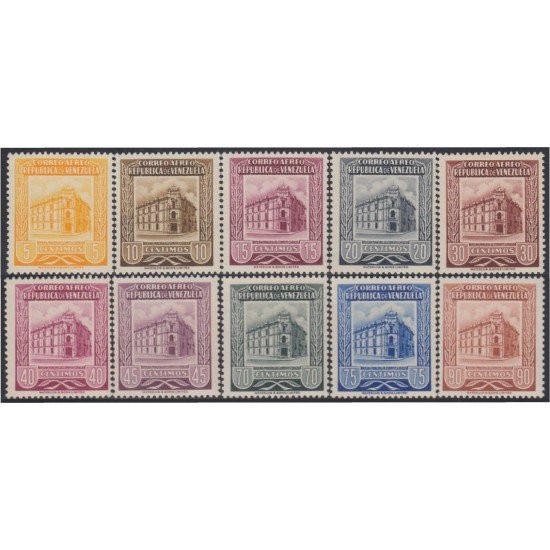 Venezuela A- 566/76 1955 Oficina de Correos de Caracas MNH Venezuela A- 566/76 1955 Oficina de Correos de Caracas MNH