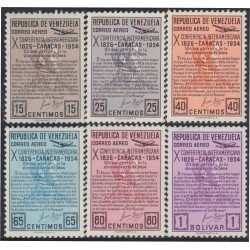 Venezuela A- 555/60 1954 10º Conferencia Interamericana MNH Venezuela A- 555/60 1954 10º Conferencia Interamericana MNH