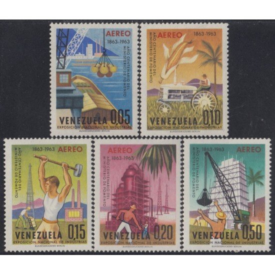 Venezuela A- 800/04 1964 Exposición Nacional de Industria MH Venezuela A- 800/04 1964 Exposición Nacional de Industria MH