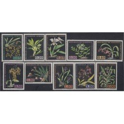 Venezuela A- 755/64 1962 Serie Antigua Orquídeas MH Venezuela A- 755/64 1962 Serie Antigua Orquídeas MH