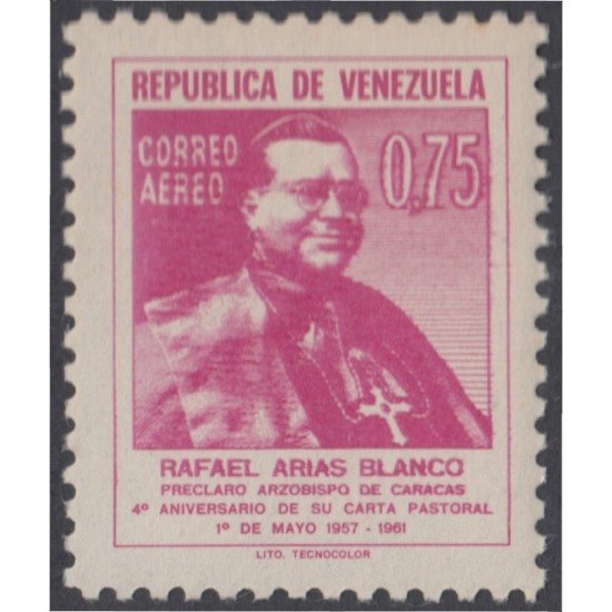 Venezuela A- 751 1962 Rafael Arias Blanco MH Venezuela A- 751 1962 Rafael Arias Blanco MH