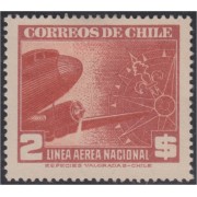 Chile A- 85 1942/46 Serie antigua sin Filigrane Avión MH Chile A- 85 1942/46 Serie antigua sin Filigrane Avión MH