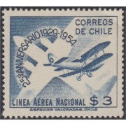 Chile A- 156 1954 25º Aniversario de la Línea Aérea Nacional MH Chile A- 156 1954 25º Aniversario de la Línea Aérea Nacional MH