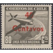 Chile A- 151 1952 Timbres de 1946-50 Línea Aérea Nacional Avión MH Chile A- 151 1952 Timbres de 1946-50 Línea Aérea Nacional Avión MH