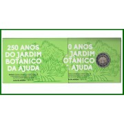 Portugal 2018 Cartera Of Coin Card Moneda Proof 2 € Av. Jardín Botánico Ajuda