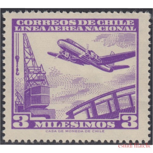 Chile A- 193 1959 Servicio Interior Avión MNH