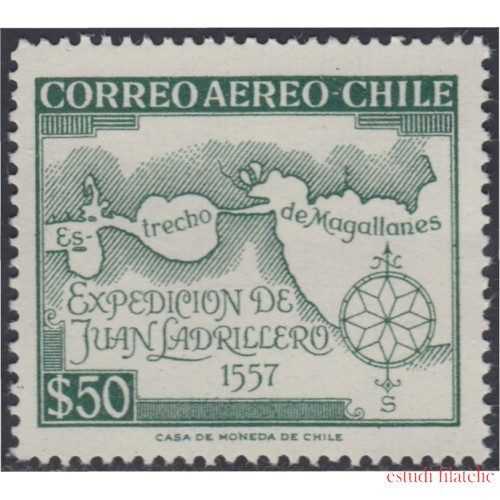 Chile A- 185 1959 Expedición Juan Ladrillero MNH