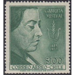 Chile A- 174 1958 Poeta Gabriela Mistral MNH Chile A- 174 1958 Poeta Gabriela Mistral MNH