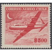 Chile A- 162 1955/60 Serie antigua Grabados Avión MNH Chile A- 162 1955/60 Serie antigua Grabados Avión MNH