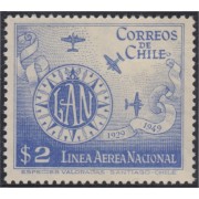 Chile A- 122 1949 20º Aniversario de la Línea Aérea Nacional MNH Chile A- 122 1949 20º Aniversario de la Línea Aérea Nacional MNH