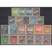Chile A- 31/49 1934/38 Serie antigua Grabados Aviones MNH Chile A- 31/49 1934/38 Serie antigua Grabados Aviones MNH