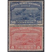 Chile A- 29/30 1931 Puerto Aéreo Los Cerrillos MNH Chile A- 29/30 1931 Puerto Aéreo Los Cerrillos MNH