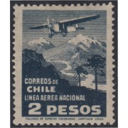 Chile A- 28 1931 Paisajes andinos Filigrane  MH