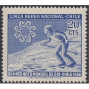 Chile A- 225 1965 Campeonato mundial de Ski MNH