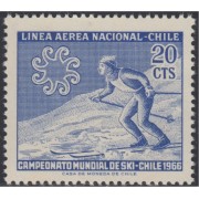 Chile A- 225 1965 Campeonato mundial de Ski MNH Chile A- 225 1965 Campeonato mundial de Ski MNH