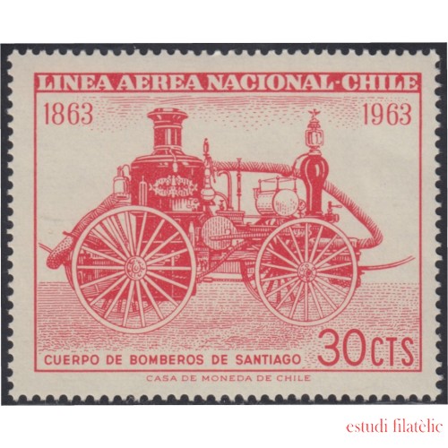 Chile A- 216 1963 Centenario de los cuerpos de bomberos de Santiago MNH