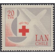 Chile A- 215 1963 Centenario de la Cruz Roja Internacional MNH Chile A- 215 1963 Centenario de la Cruz Roja Internacional MNH