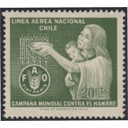 Chile A- 214 1963 Campaña mundial contra el Hambre MNH Chile A- 214 1963 Campaña mundial contra el Hambre MNH