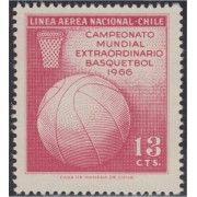 Chile A- 230 1966 Campeonato mundial de Basketball MNH