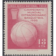 Chile A- 230 1966 Campeonato mundial de Basketball MNH Chile A- 230 1966 Campeonato mundial de Basketball MNH
