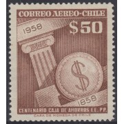 Chile A- 179 1958 Cajas Postales su centenario MH Chile A- 179 1958 Cajas Postales su centenario MH