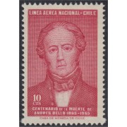 Chile A- 228 1965 Poeta Andrés Bello MH Chile A- 228 1965 Poeta Andrés Bello MH
