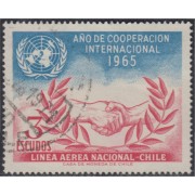 Chile A- 234 1966 Año de la cooperación internacional usado Chile A- 234 1966 Año de la cooperación internacional usado