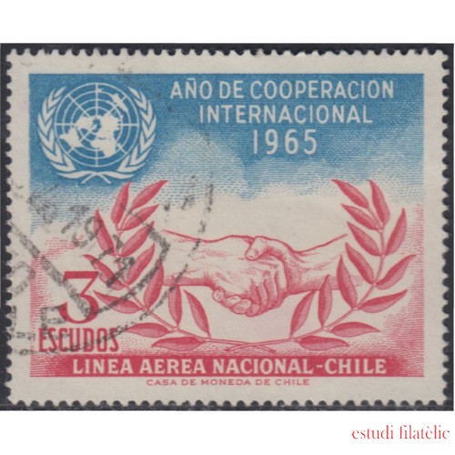 Chile A- 234 1966 Año de la cooperación internacional usado