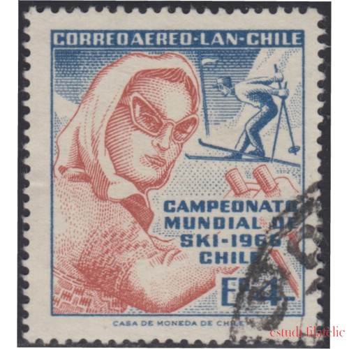 Chile A- 229 1966 Campeonato mundial de Ski usado