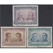 Chile A- 218/20 1964/65 150 Años del primer Gobierno Nacional usado Chile A- 218/20 1964/65 150 Años del primer Gobierno Nacional usado