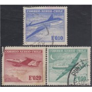 Chile A- 207A/09 1962/67 Tipos de 1955-60 Modificados Aviones usado Chile A- 207A/09 1962/67 Tipos de 1955-60 Modificados Aviones usado