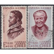 Chile A- 205/06 Gabriela Mistral Alonso de Ercilla usado Chile A- 205/06 Gabriela Mistral Alonso de Ercilla usado