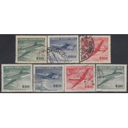 Chile A- 160/63C 1955/60 Serie antigua Grabados Aviones usado Chile A- 160/63C 1955/60 Serie antigua Grabados Aviones usado