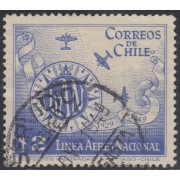 Chile A- 122 1949 20º Aniversario de la Línea Aérea Nacional usado