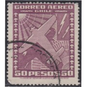 Chile A- 103B(a) 1944/54 Tipos de 1934-38 Sin filigrane Avión usado Chile A- 103B(a) 1944/54 Tipos de 1934-38 Sin filigrane Avión usado