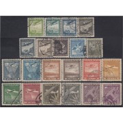 Chile A- 31/49 1934/38 Serie antigua Grabados Aviones usado Chile A- 31/49 1934/38 Serie antigua Grabados Aviones usado