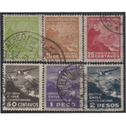 Chile A- 23/28 1931 Paisajes andinos Filigrane A usado Chile A- 23/28 1931 Paisajes andinos Filigrane A usado