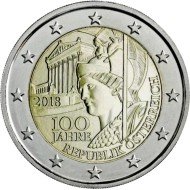 Austria 2018 2 € euros conmemorativos Av República de Austria