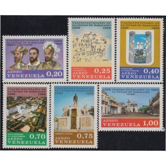 Venezuela A- 971/76 1969 4º Centenario de la Villa de Maracaibo MNH Venezuela A- 971/76 1969 4º Centenario de la Villa de Maracaibo MNH