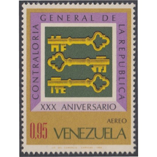 Venezuela A- 950 1968 Contraloría General de la República MNH Venezuela A- 950 1968 Contraloría General de la República MNH