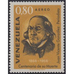Venezuela A- 924 1967 Periodista Juan Vicente González MNH Venezuela A- 924 1967 Periodista Juan Vicente González MNH