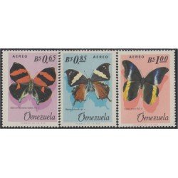 Venezuela A- 873/75 1966 Mariposas Butterflies MNH Venezuela A- 873/75 1966 Mariposas Butterflies MNH