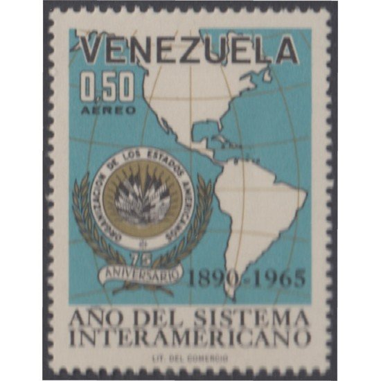 Venezuela  A- 870 1965 Año del sistema Interamericano MNH