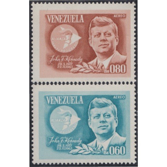Venezuela A- 860/61 1965 John F. Kennedy MNH Venezuela A- 860/61 1965 John F. Kennedy MNH