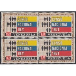 Venezuela A- 1012/15 1971 Censo Nacional MNH Venezuela A- 1012/15 1971 Censo Nacional MNH