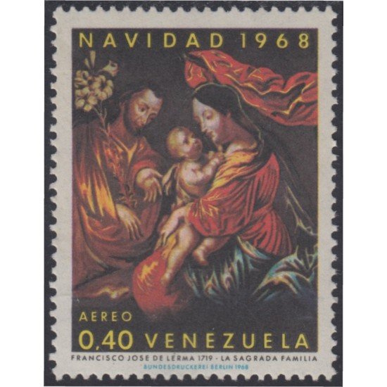 Venezuela A- 957 1968 Navidad La Gran Familia MH Venezuela A- 957 1968 Navidad La Gran Familia MH