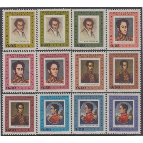 Venezuela A- 895/06 1966 Simón Bolívar MH Venezuela A- 895/06 1966 Simón Bolívar MH