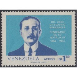 Venezuela A- 890 1966 DR. José Gregorio Hernández MH Venezuela A- 890 1966 DR. José Gregorio Hernández MH