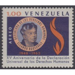 Venezuela A- 813 1964 Eleanor Roosevelt MH Venezuela A- 813 1964 Eleanor Roosevelt MH